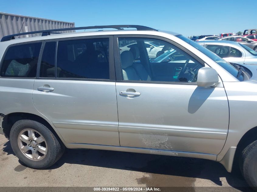 2004 Toyota Highlander V6 VIN: JTEDP21A340011785 Lot: 39394922