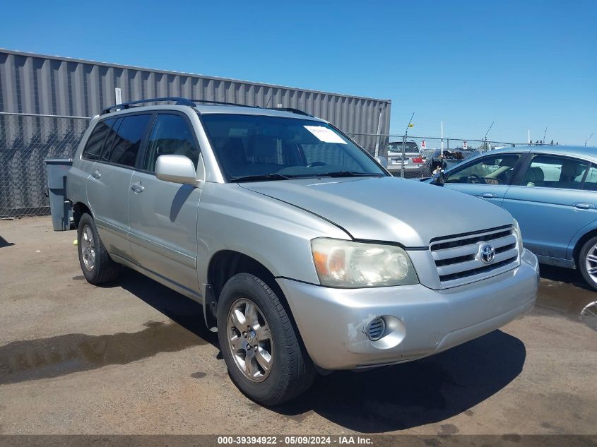 2004 Toyota Highlander V6 VIN: JTEDP21A340011785 Lot: 39394922