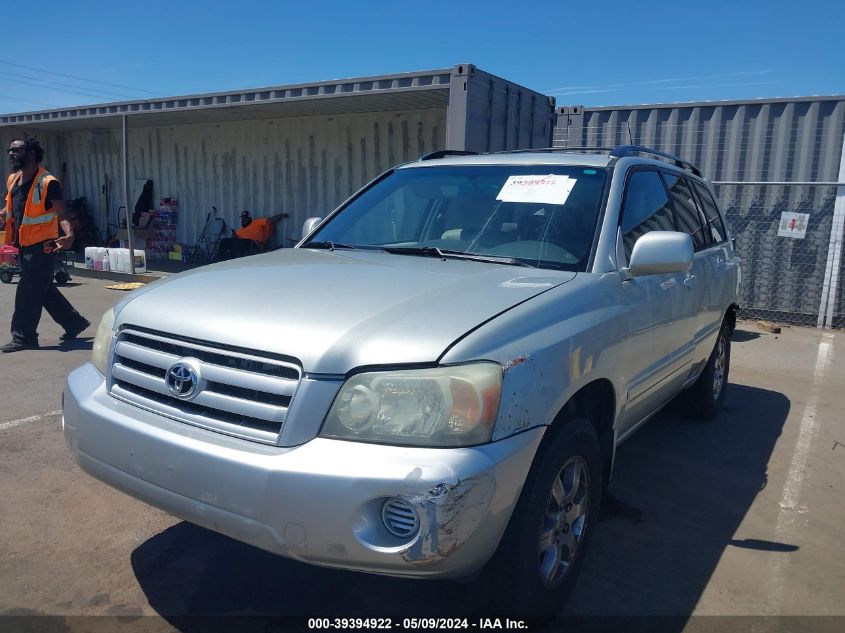 2004 Toyota Highlander V6 VIN: JTEDP21A340011785 Lot: 39394922