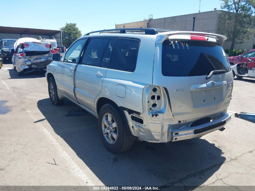 2004 Toyota Highlander V6 VIN: JTEDP21A340011785 Lot: 39394922