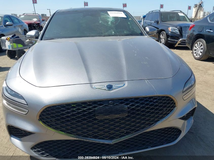 2022 Genesis G70 3.3T Rwd VIN: KMTG54TE6NU092344 Lot: 39394924