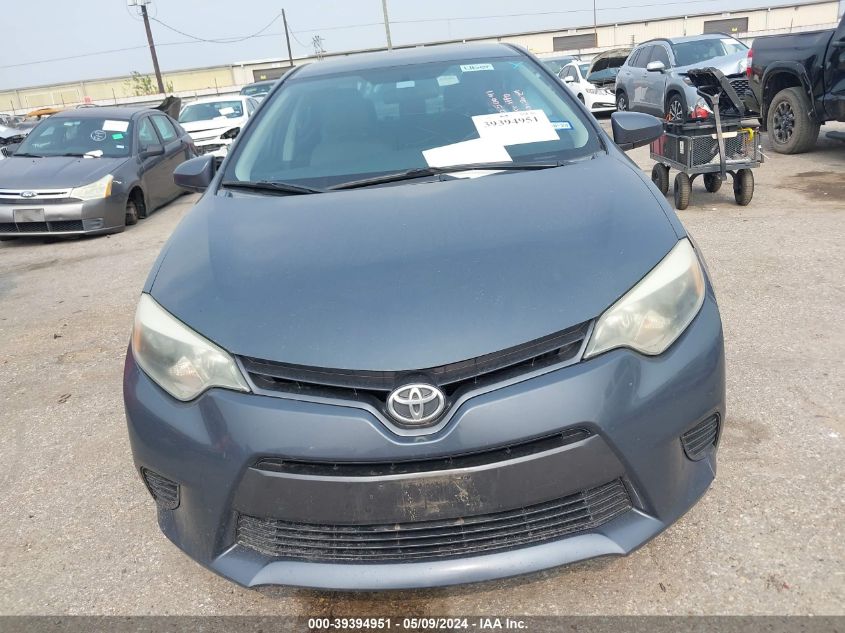 2016 Toyota Corolla Le VIN: 5YFBURHE9GP420079 Lot: 39394951