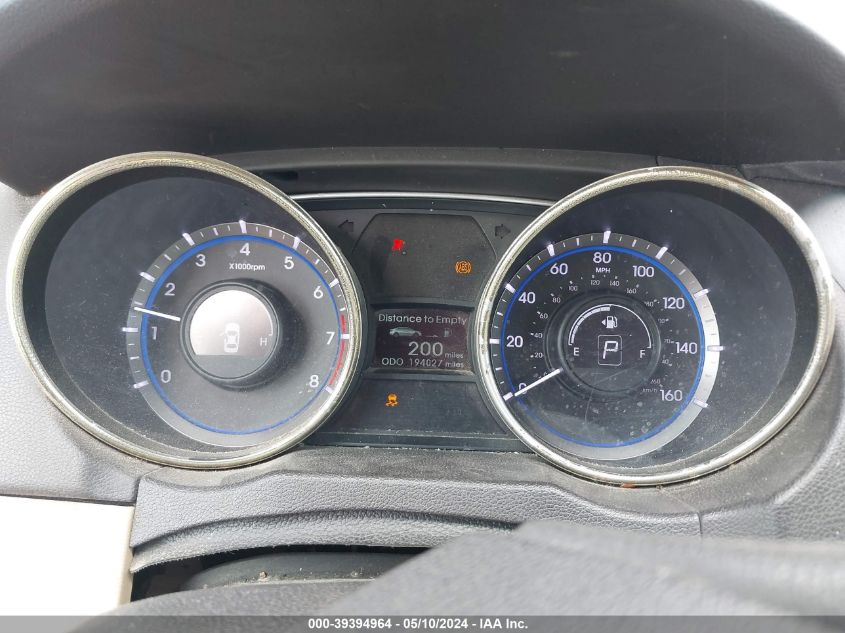 2013 Hyundai Sonata Gls VIN: 5NPEB4AC3DH516300 Lot: 39394964