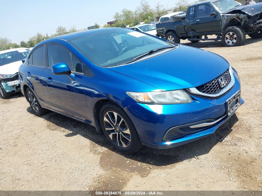 2013 Honda Civic Ex VIN: 2HGFB2F86DH524821 Lot: 39394976