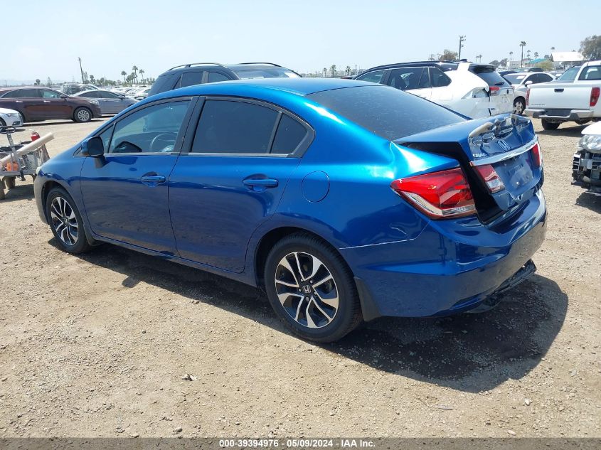 2013 Honda Civic Ex VIN: 2HGFB2F86DH524821 Lot: 39394976