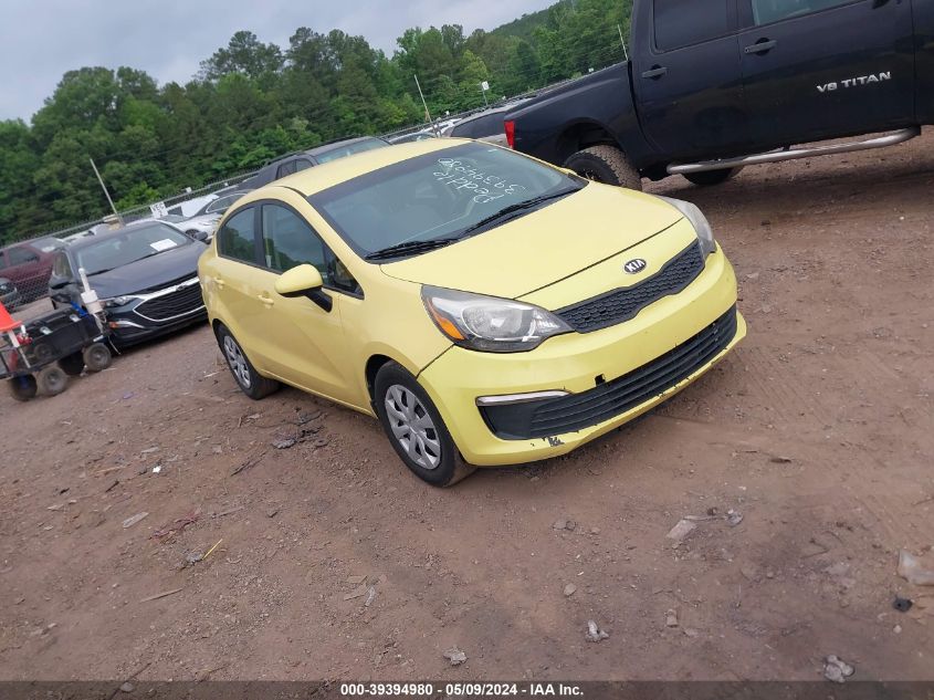 2016 Kia Rio Lx VIN: KNADM4A37G6608057 Lot: 39394980