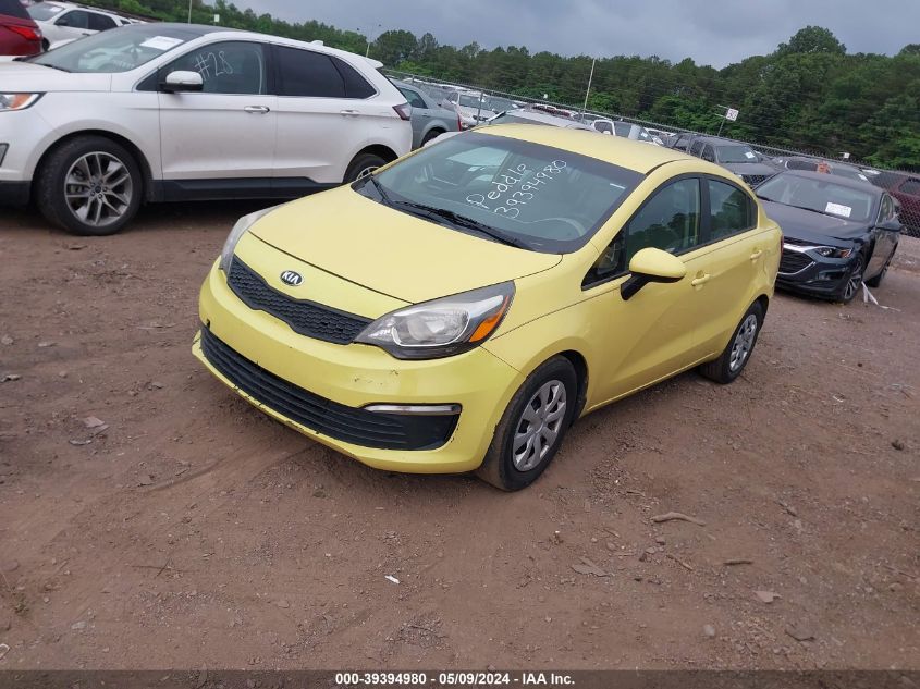 2016 Kia Rio Lx VIN: KNADM4A37G6608057 Lot: 39394980