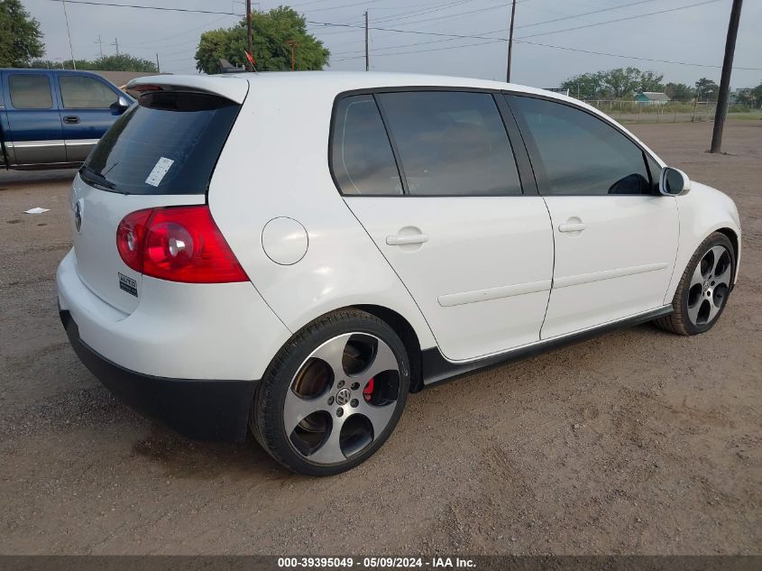 2009 Volkswagen Gti 4-Door VIN: WVWHD71K99W019995 Lot: 39395049