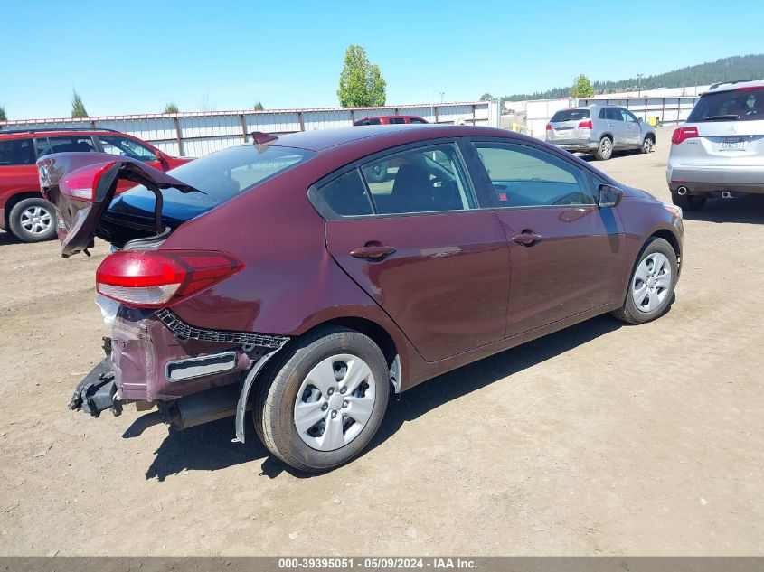 2018 Kia Forte Lx VIN: 3KPFK4A73JE255063 Lot: 39395051