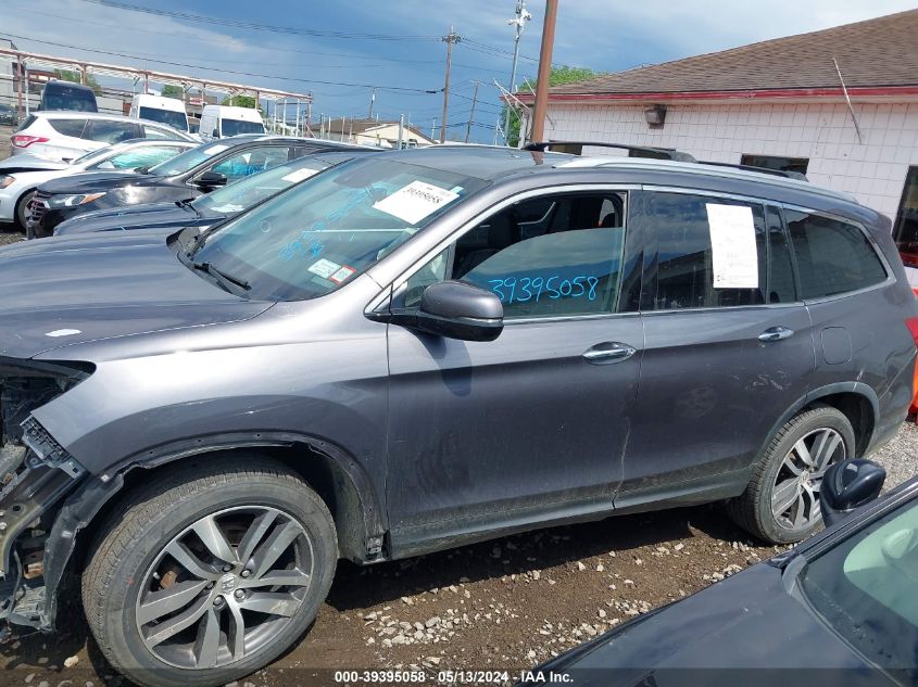 2016 Honda Pilot Touring VIN: 5FNYF6H92GB025517 Lot: 39395058