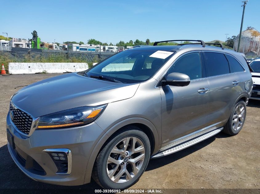 2019 Kia Sorento 3.3L Sxl VIN: 5XYPKDA59KG466050 Lot: 39395092