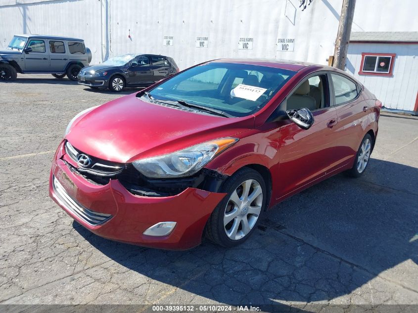 2013 Hyundai Elantra Limited VIN: 5NPDH4AEXDH249815 Lot: 39395132