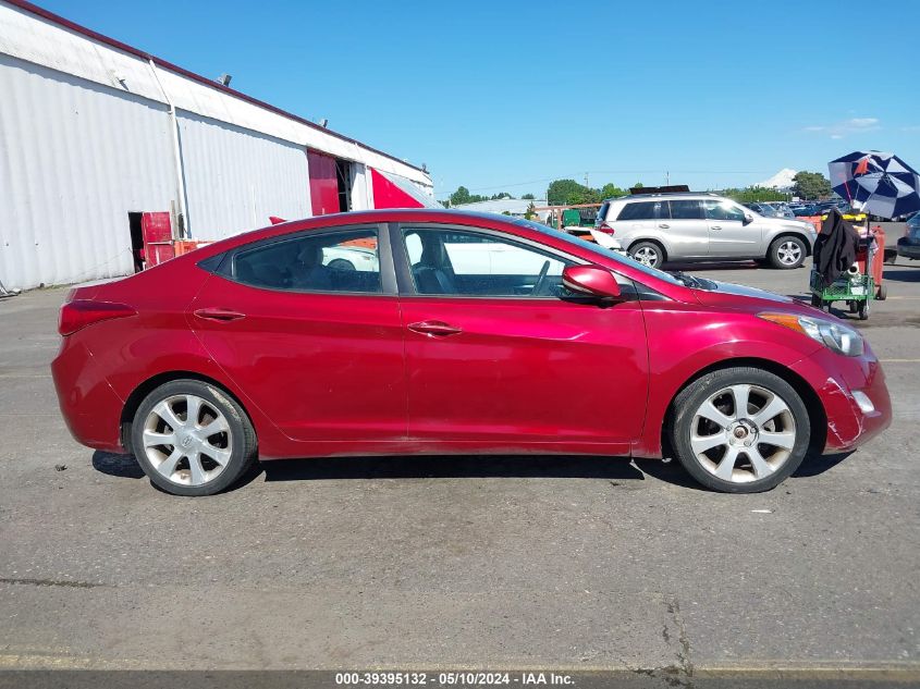 2013 Hyundai Elantra Limited VIN: 5NPDH4AEXDH249815 Lot: 39395132