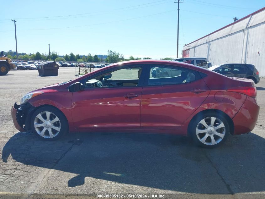 2013 Hyundai Elantra Limited VIN: 5NPDH4AEXDH249815 Lot: 39395132