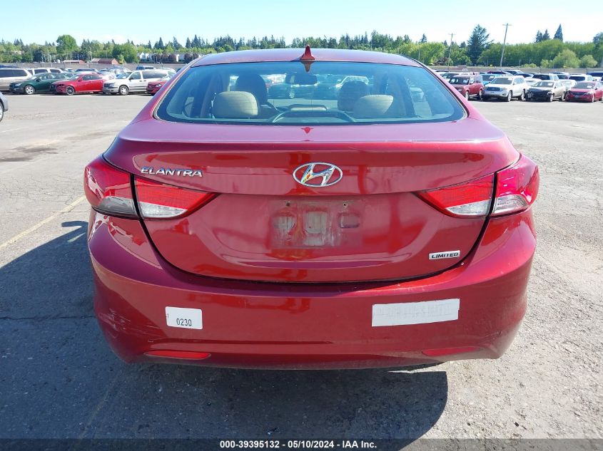 2013 Hyundai Elantra Limited VIN: 5NPDH4AEXDH249815 Lot: 39395132