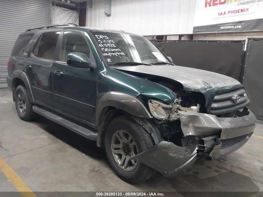 2003 Toyota Sequoia Sr5 V8 VIN: 5TDZT34A93S193978 Lot: 39395133