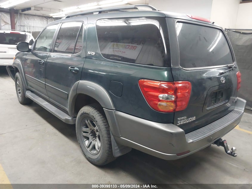 2003 Toyota Sequoia Sr5 V8 VIN: 5TDZT34A93S193978 Lot: 39395133