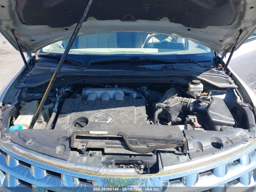 2004 Nissan Murano Sl VIN: JN8AZ08W64W335001 Lot: 39395148