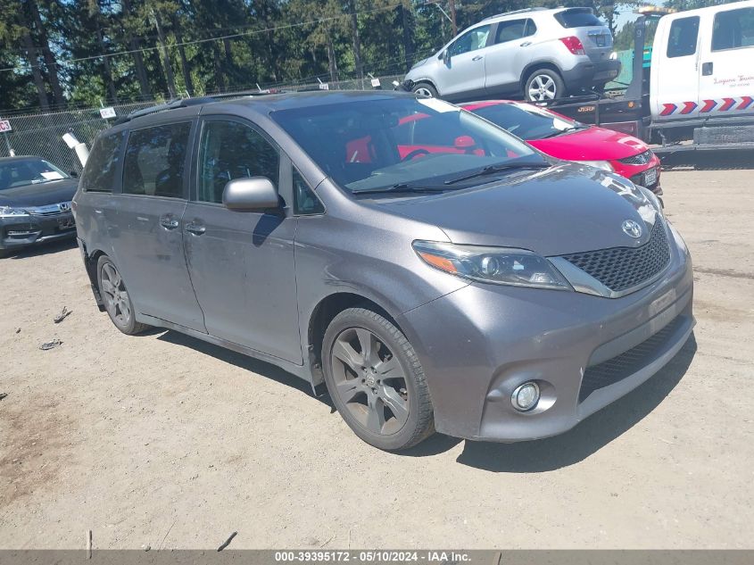 2016 Toyota Sienna Se 8 Passenger VIN: 5TDXK3DC9GS727823 Lot: 39395172