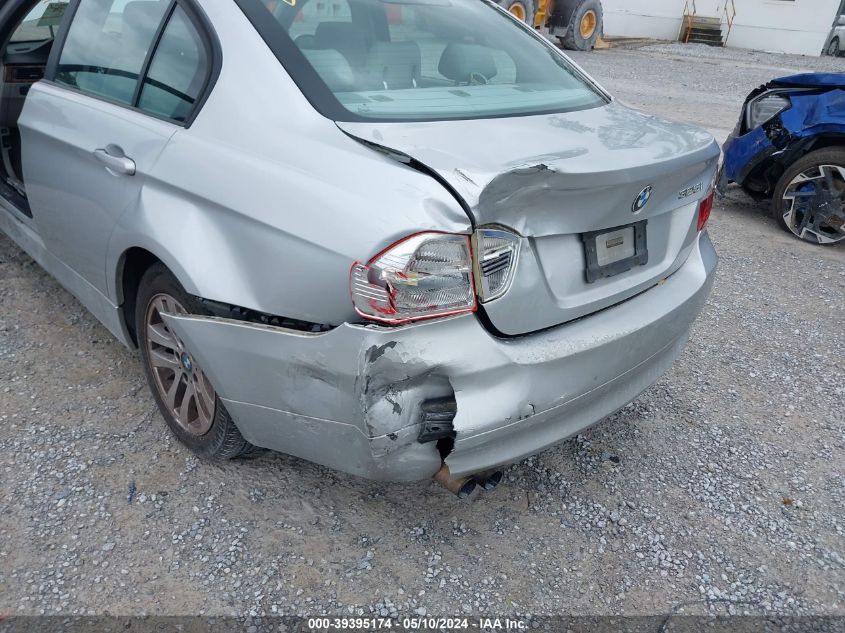 2006 BMW 325I VIN: WBAVB13586KX68445 Lot: 39395174