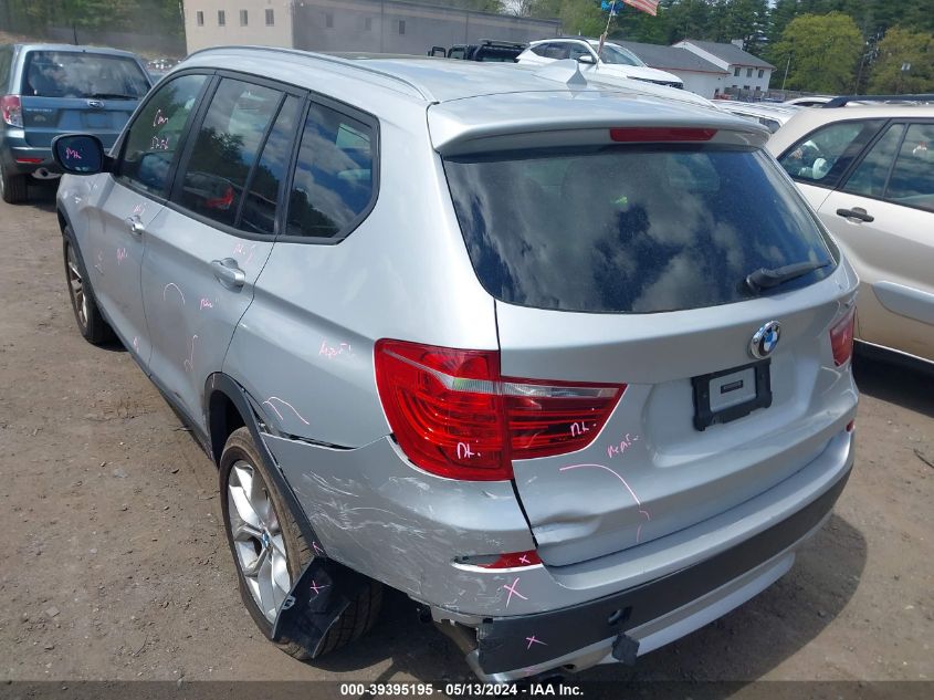 2013 BMW X3 xDrive28I VIN: 5UXWX9C52D0A32439 Lot: 39395195