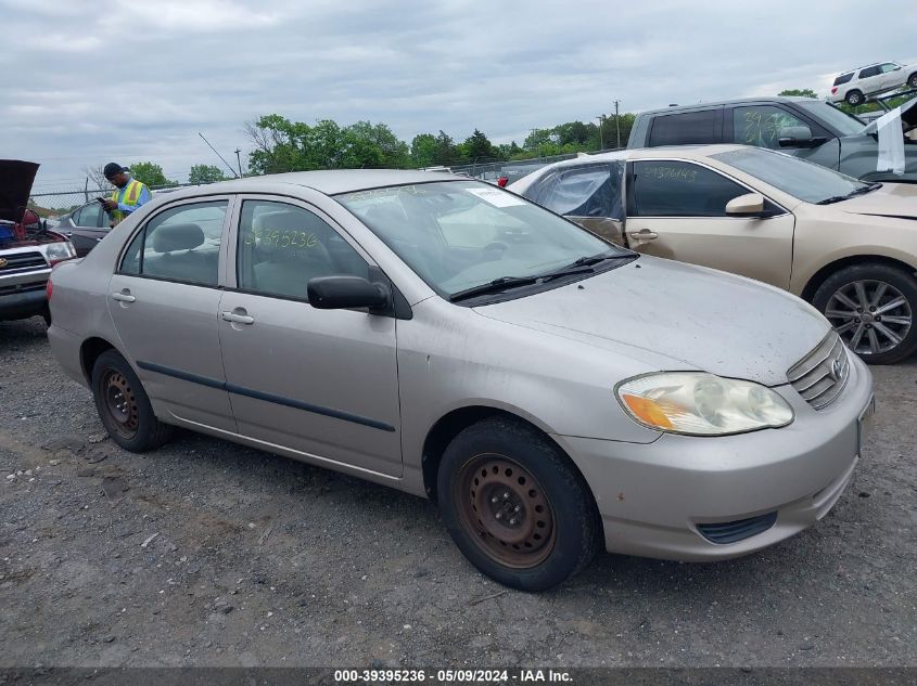 2003 Toyota Corolla Ce VIN: 1NXBR32E83Z135647 Lot: 39395236