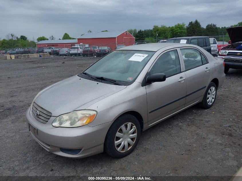 2003 Toyota Corolla Ce VIN: 1NXBR32E83Z135647 Lot: 39395236