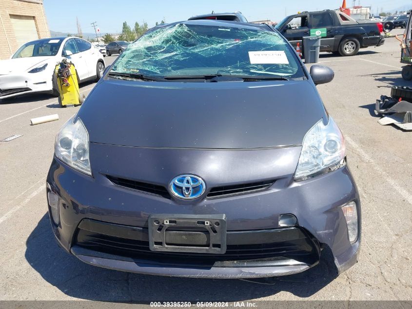 2015 Toyota Prius Two VIN: JTDKN3DU2F0476168 Lot: 39395250