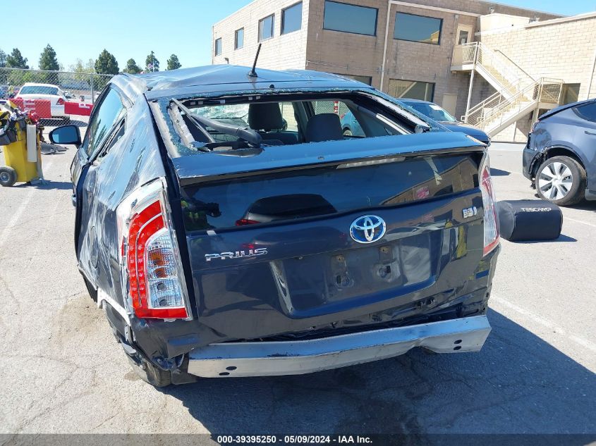 2015 Toyota Prius Two VIN: JTDKN3DU2F0476168 Lot: 39395250