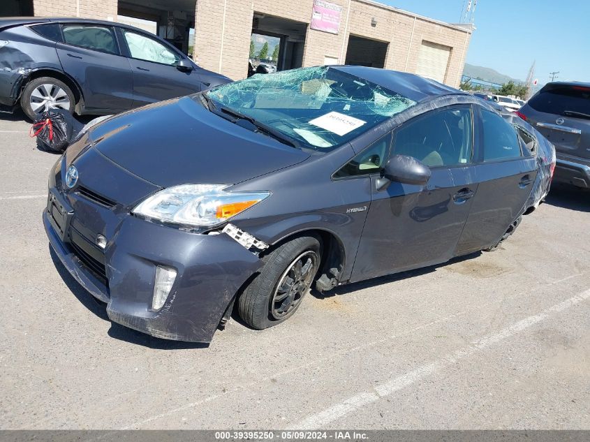 2015 Toyota Prius Two VIN: JTDKN3DU2F0476168 Lot: 39395250