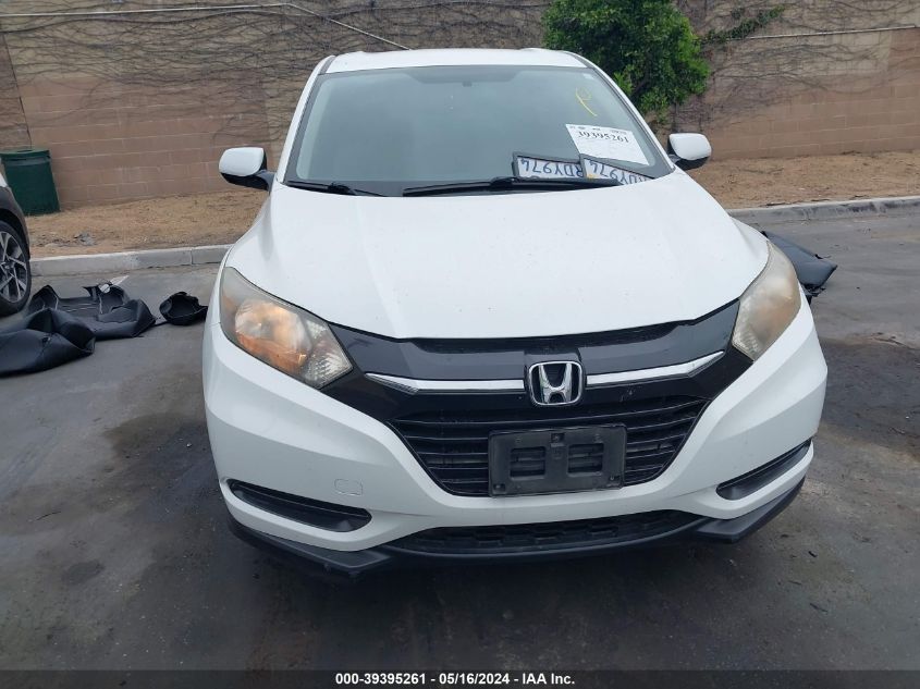 2016 Honda Hr-V Lx VIN: 3CZRU5H39GM720941 Lot: 39395261