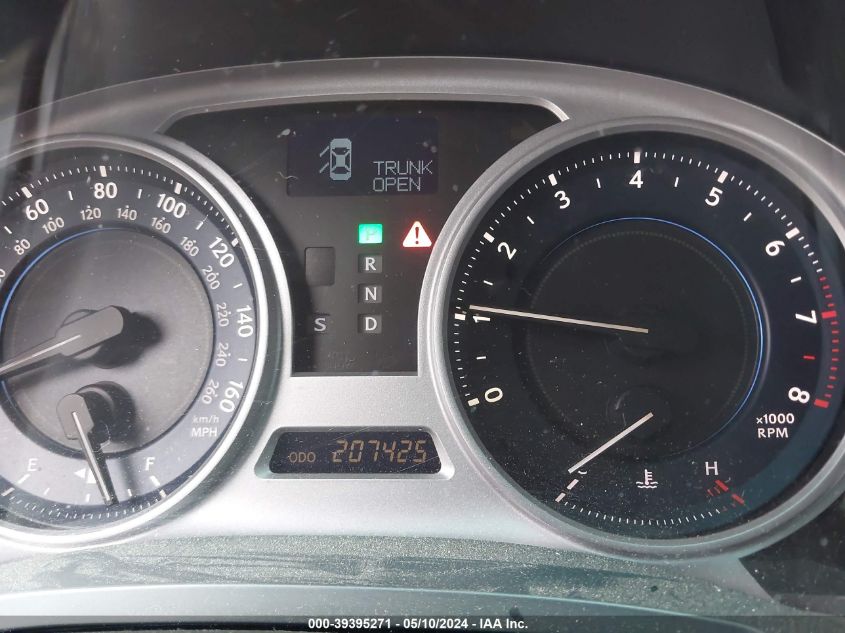 2009 Lexus Is 250 VIN: JTHBK262595097993 Lot: 39395271