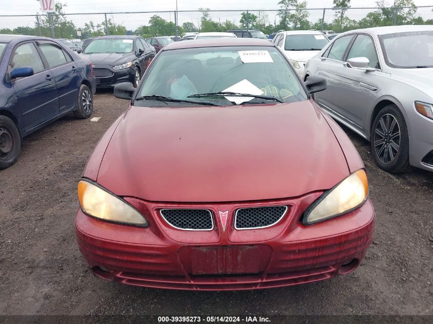 2000 Pontiac Grand Am Se1 VIN: 1G2NF12T9YM848243 Lot: 39395273