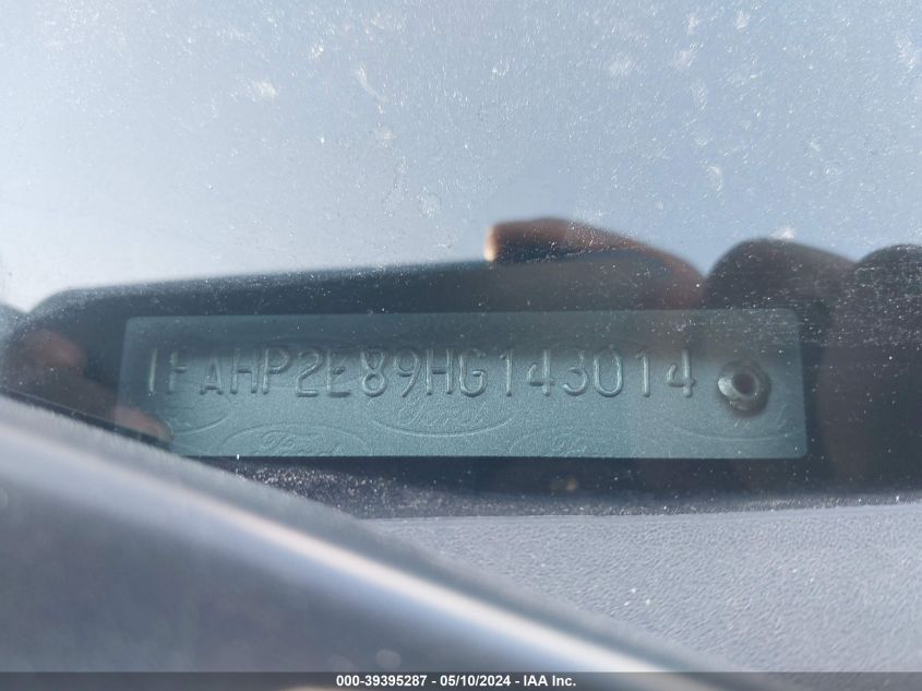 2017 Ford Taurus Sel VIN: 1FAHP2E89HG143014 Lot: 39395287