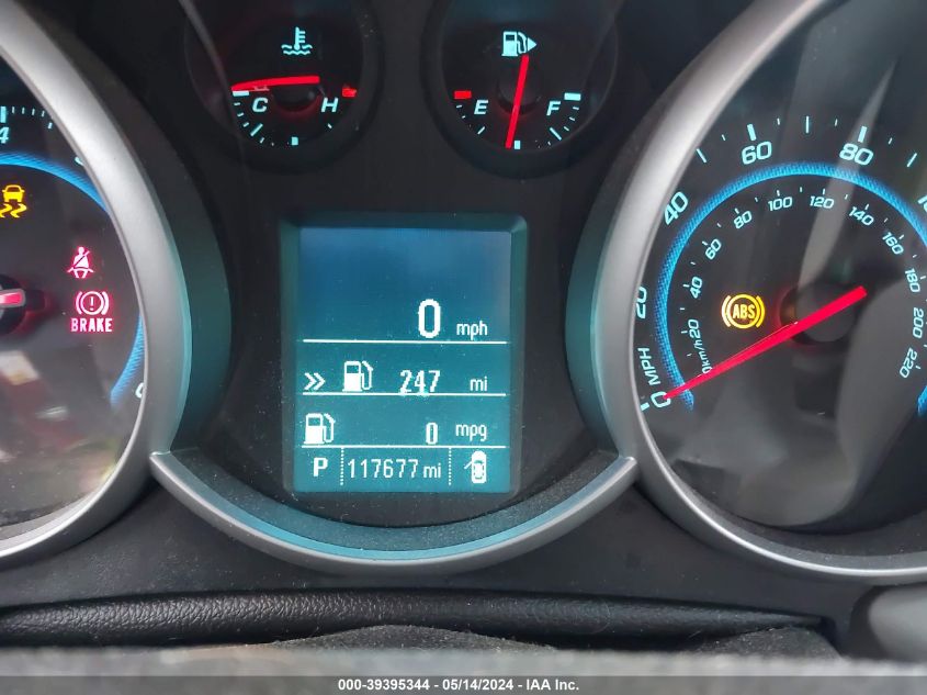 2012 Chevrolet Cruze 1Lt VIN: 1G1PF5SC1C7298242 Lot: 39395344