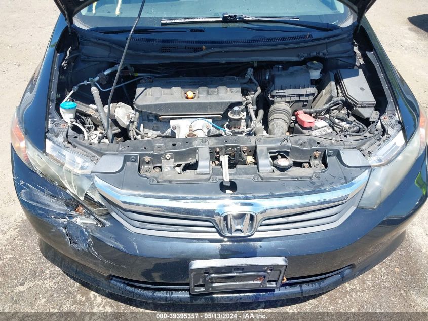 2012 Honda Civic Lx VIN: 19XFB2F50CE311927 Lot: 39395357