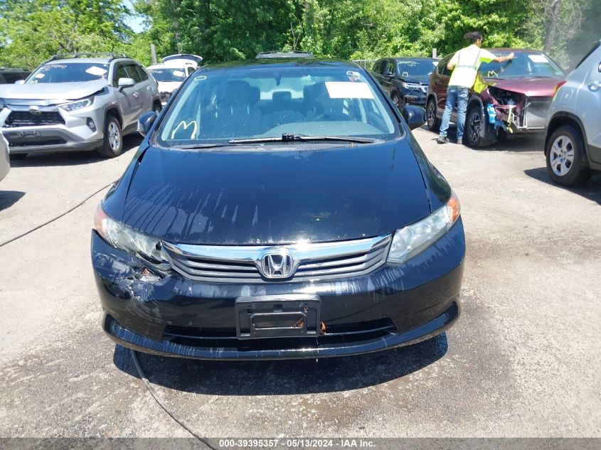 2012 Honda Civic Lx VIN: 19XFB2F50CE311927 Lot: 39395357