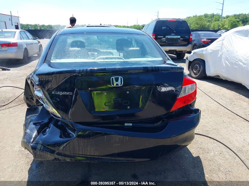 2012 Honda Civic Lx VIN: 19XFB2F50CE311927 Lot: 39395357