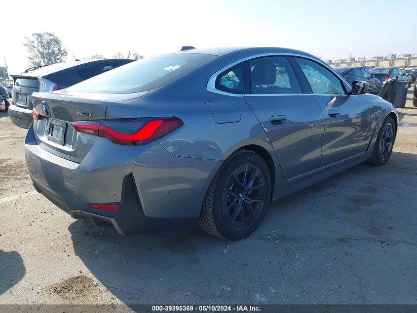 2023 BMW I4 Edrive40 VIN: WBY73AW01PFR30241 Lot: 39395369