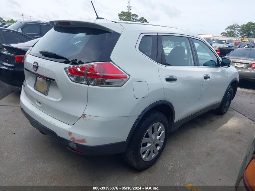 2016 Nissan Rogue S/Sl/Sv VIN: KNMAT2MT4GP703372 Lot: 39395376