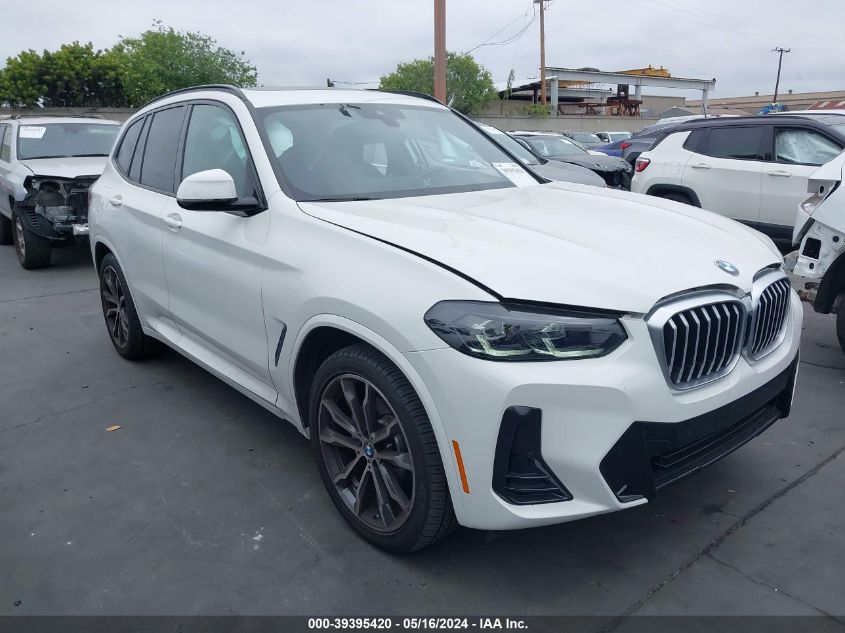 2022 BMW X3 Sdrive30I VIN: 5UX43DP05N9K84717 Lot: 39395420