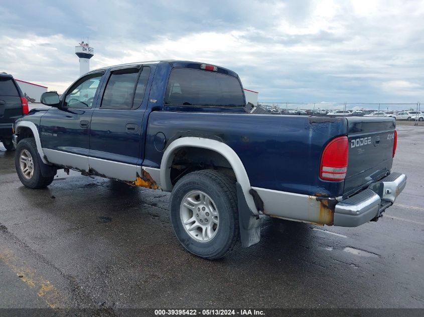 2001 Dodge Dakota Slt/Sport VIN: 1B7GG2AZ51S119655 Lot: 39395422