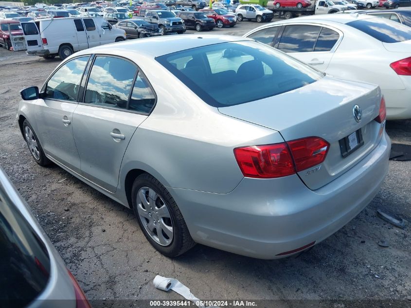 2011 Volkswagen Jetta 2.5L Se VIN: 3VWDZ7AJXBM392912 Lot: 39395441