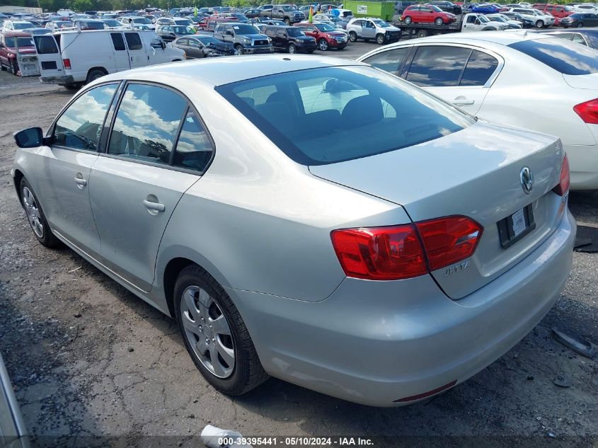 2011 Volkswagen Jetta 2.5L Se VIN: 3VWDZ7AJXBM392912 Lot: 39395441