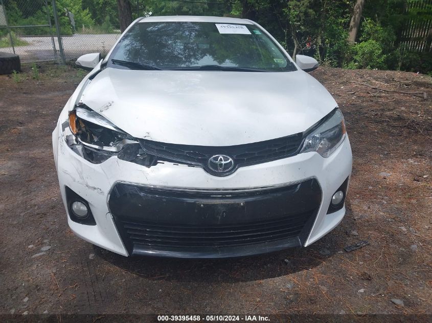 2015 Toyota Corolla S Plus VIN: 2T1BURHE1FC345165 Lot: 39395458