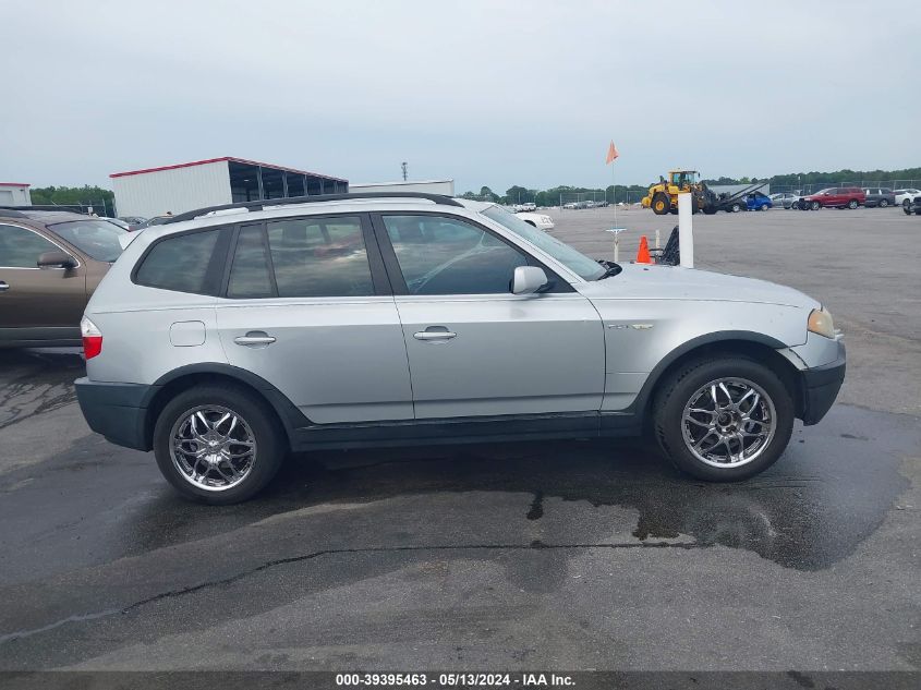 2004 BMW X3 2.5I VIN: WBXPA73424WB24489 Lot: 39395463