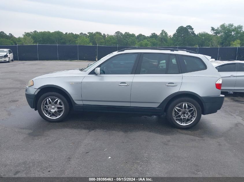 2004 BMW X3 2.5I VIN: WBXPA73424WB24489 Lot: 39395463