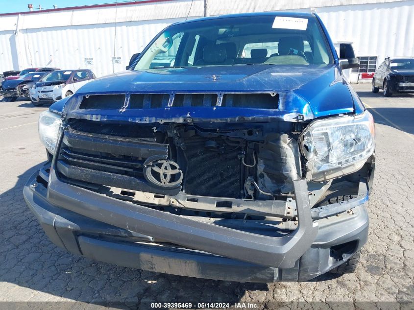 2014 Toyota Tundra 4Wd Truck Sr VIN: 5TFCY5F1XEX017521 Lot: 39395469