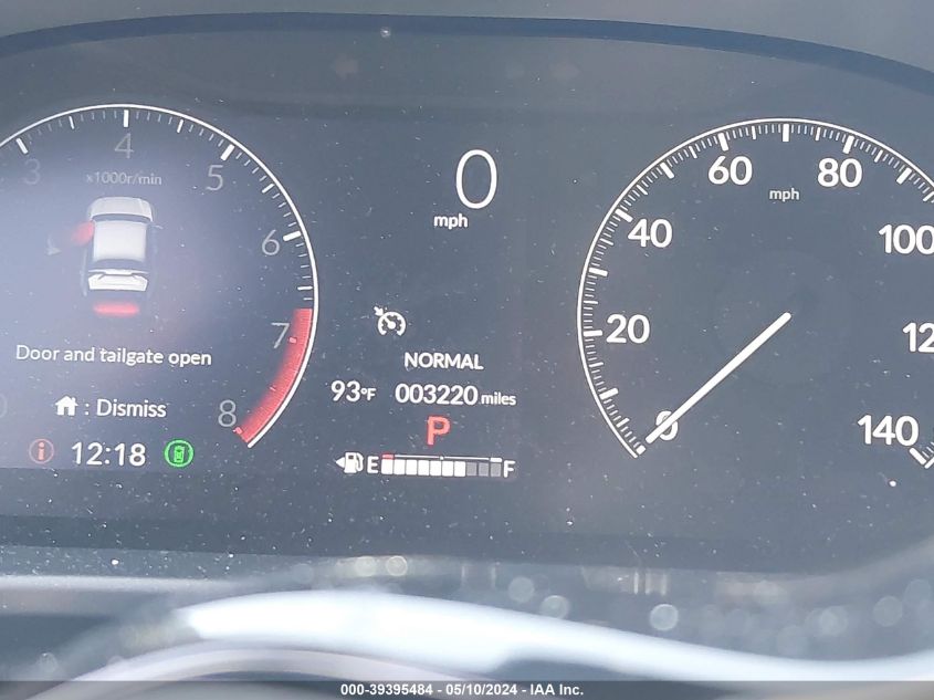 2024 Honda Hr-V Awd Sport/Awd Sport W/O Bsi VIN: 3CZRZ2H51RM734742 Lot: 39395484