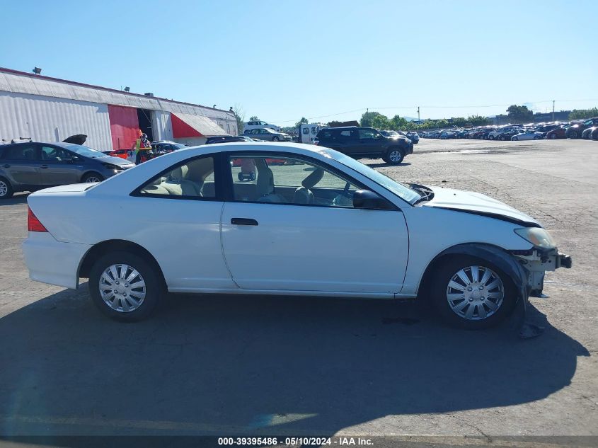 2004 Honda Civic Vp VIN: 1HGEM213X4L055057 Lot: 39395486